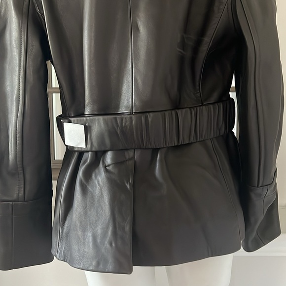 Vince 100% Lamb Leather Safari Jacket in Brown, Size M New w/Tag Retail $1495 - Picture 10 of 16